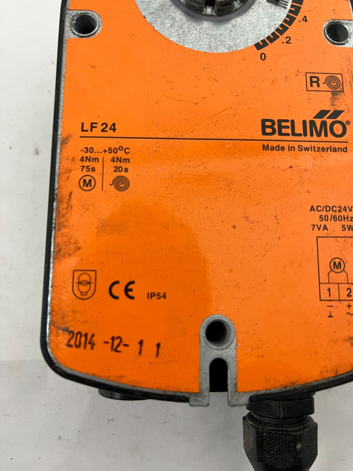 Belimo LF24 Rotary Damper Actuator 24V AC/DC 4Nm IP54 Spring Return Used Working