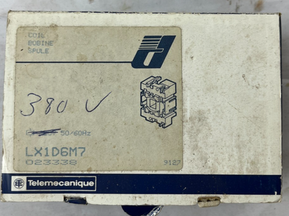Telemecanique LX1D6M7 Contactor Coil 380V 50/60Hz LC1D Series New NOS