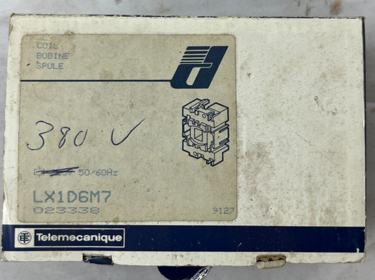 Telemecanique LX1D6M7 Contactor Coil 380V 50/60Hz LC1D Series New NOS