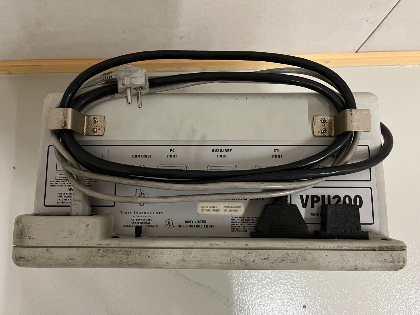 Texas Instruments VPU200 Video Programming Unit PLC Model 200 Untested Condition