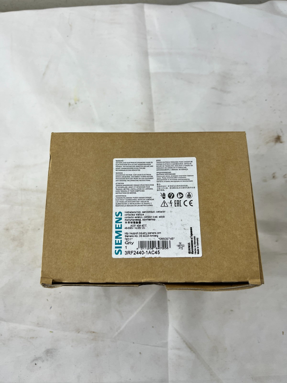 Siemens 3RF2440-1AC45 Solid State Contactor 40A Semiconductor Contactor 48-600V