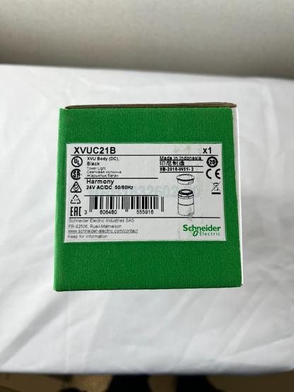 Schneider Electric XVUC21B Harmony XVU Tower Light Base NEW 24V DC Black 60mm