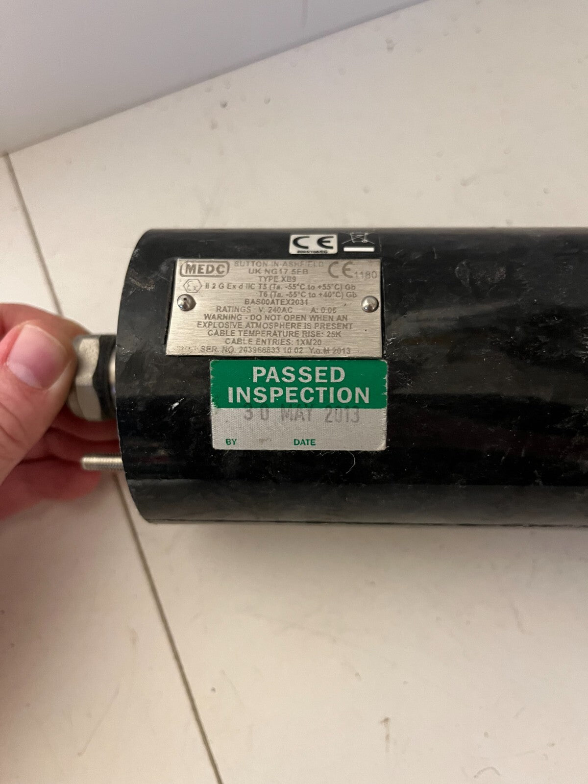 MEDC X89 Explosion-Proof Warning Beacon Light 240V AC ATEX Rated - Used, Tested