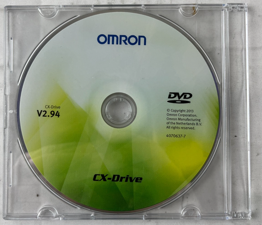 Omron CX-Drive V2.94 Configuration Software DVD for Inverters and Servos NOS