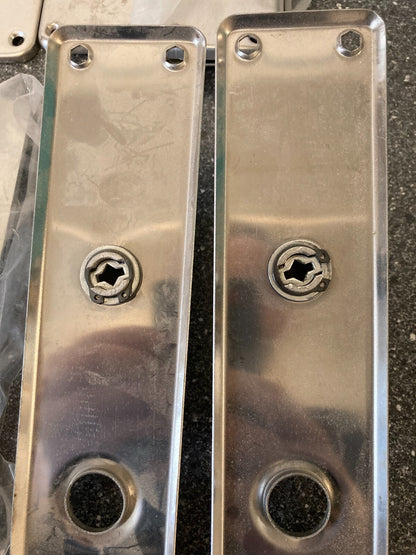 Bundle of 12x Assa Abloy Spacer Long Plates w. Lever Handles 230x50x5mm