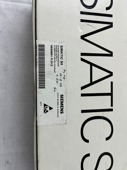 Siemens SIMATIC S5 PS 951 Power Supply 6ES5951‑7LD12 115/230 V AC 5 V DC 7/15 A