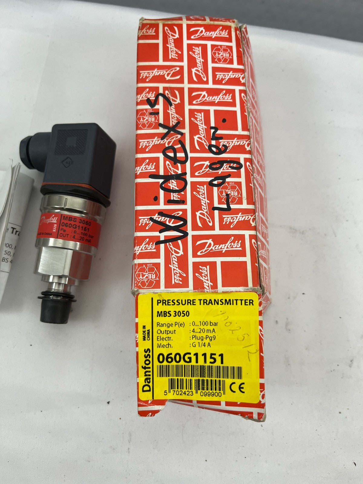 Danfoss MBS 3050 Pressure Transmitter 060G1151 0-100 bar 4-20mA New in Box