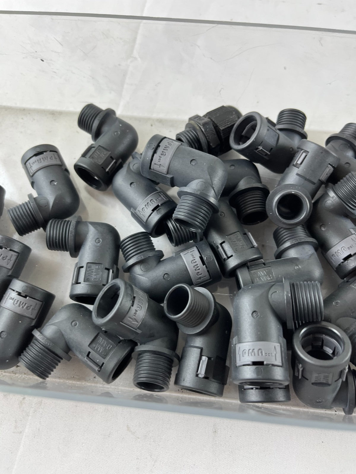 PMA 90 Degree Elbow Conduit Fitting Male Thread Black Lot Bundle Used