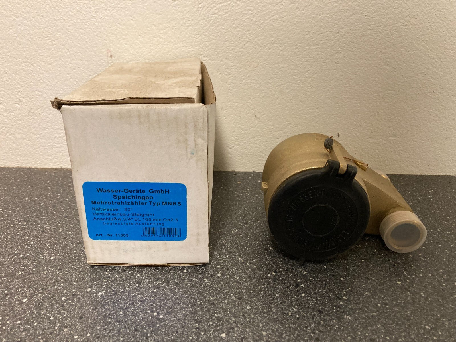 Wasser-Geräte GmbH Cold Water Meter MNRS Mehrstrahlzähler Vertical Qn2.5 DN25