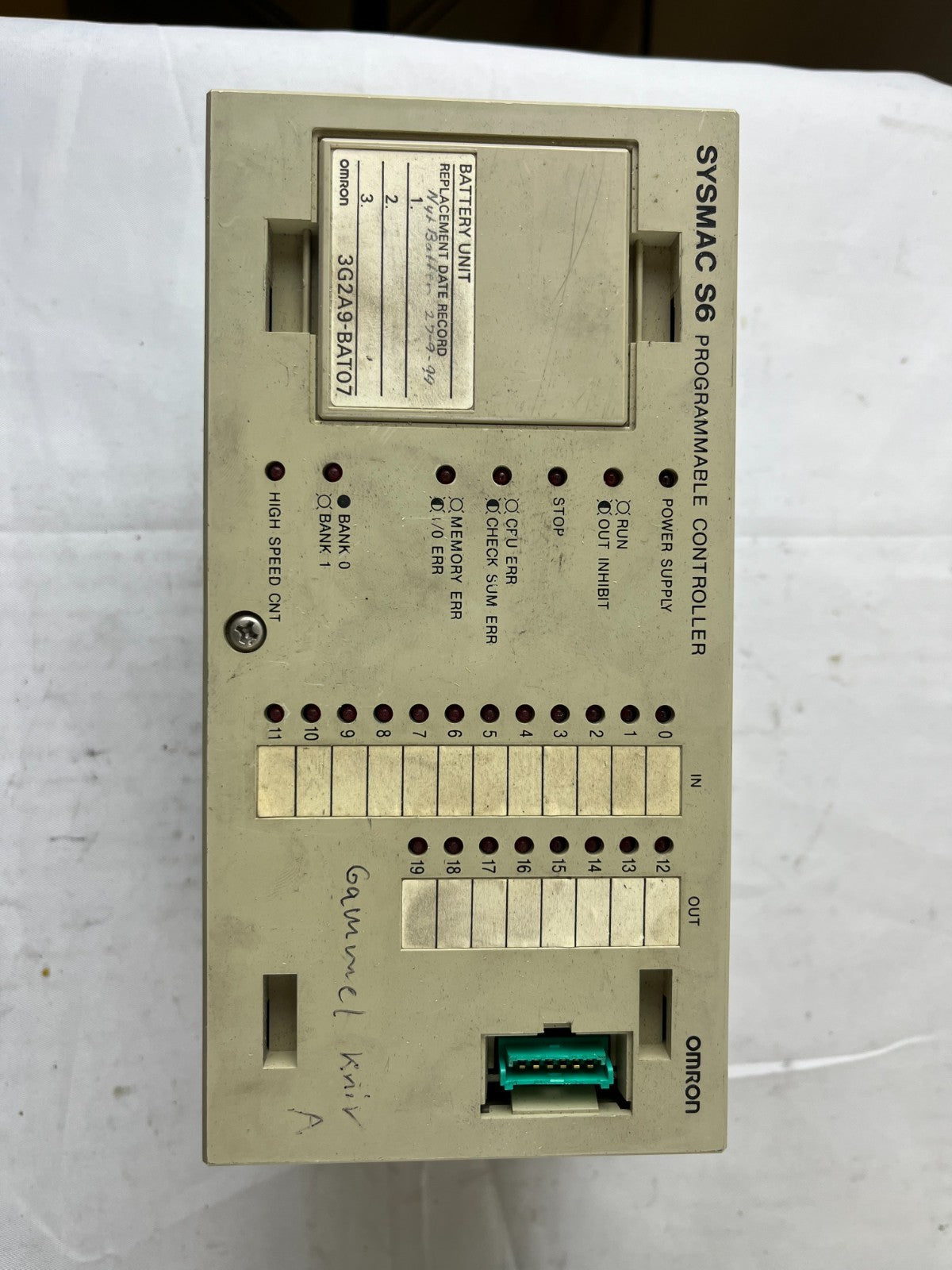 Omron SYSMAC S6 3G2S6‑CPU15 Programmable Controller 12–24 VDC In 8 Relay Out