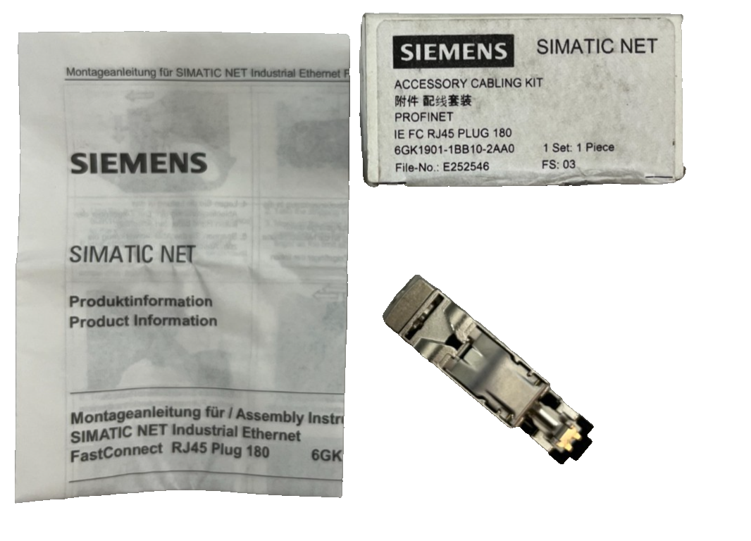 Siemens 6GK1901-1BB10-2AA0 IE FC RJ45 Plug 180 FastConnect Industrial Ethernet