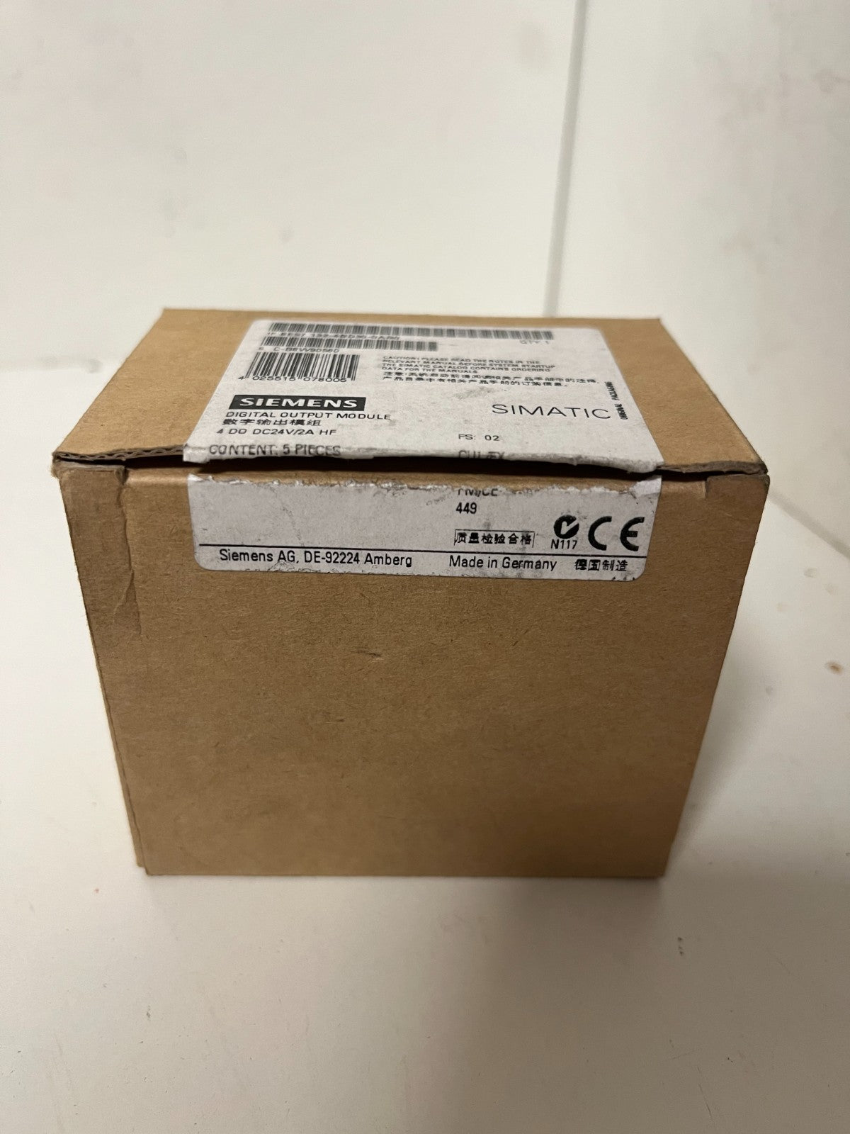 Siemens 6ES7 132-4BD30-0AB0 Digital Output Module 4DO DC24V 2A HF Lot of 5 New