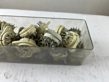 Industrial Relay Socket Lot Panel Mount Multi-Pin Relay Bases Vintage Control