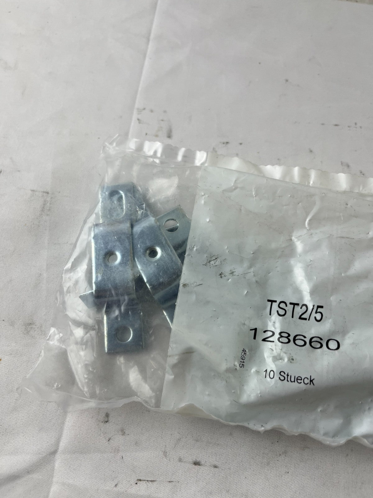 Weidmüller TST 2/M5 1286600000 DIN Rail Mounting Feet Brackets Pack of 10 New