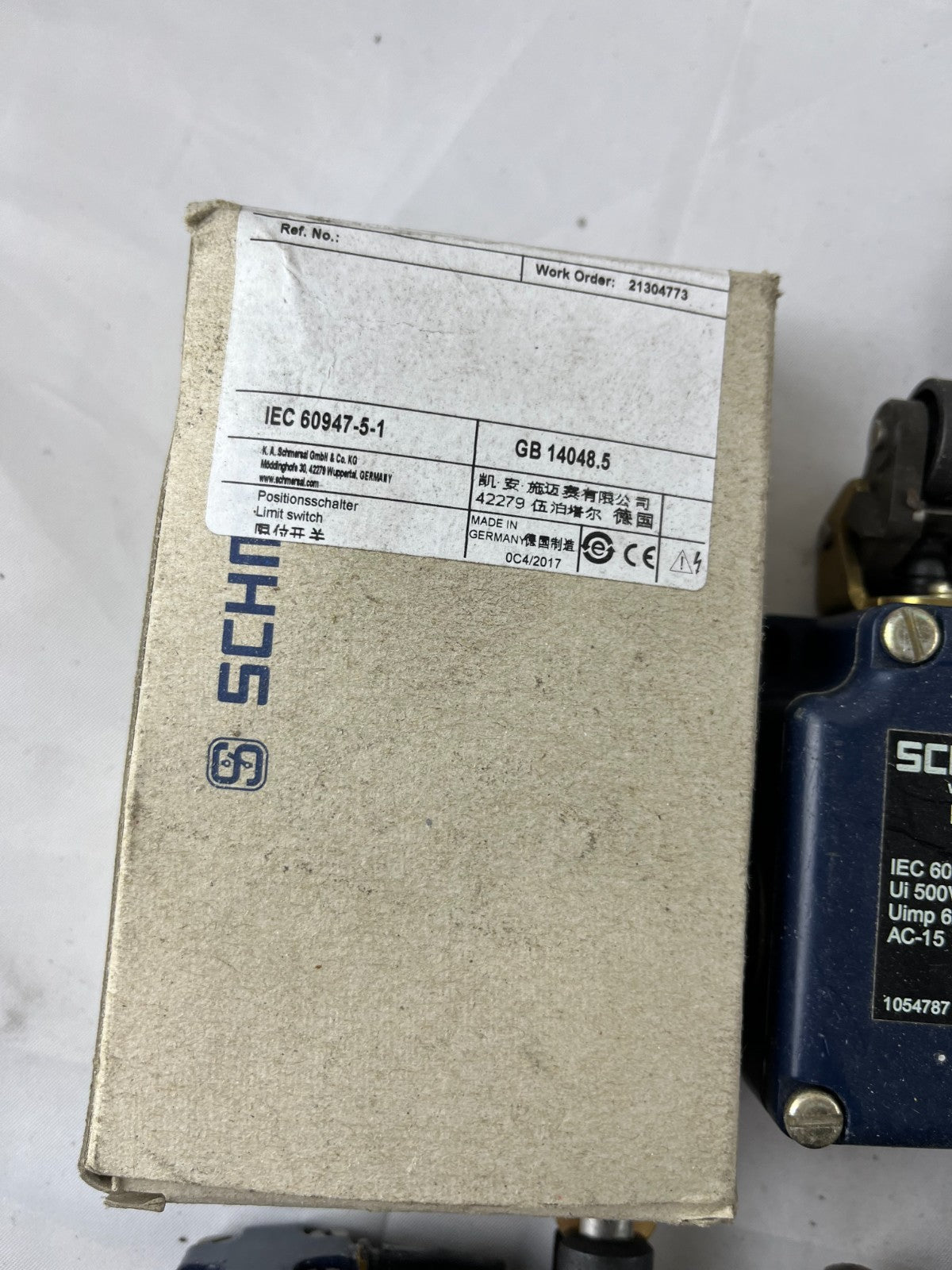 Schmersal MK/MV/MS/MR 330-11Y-M20 Limit Switch Assorted Lot 11x IP65 Used
