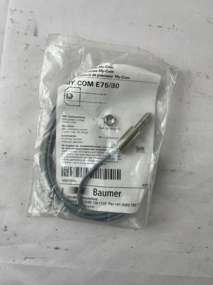 Baumer MY COM E75/30 Precision Limit Switch NC Cable New Sealed Unused Unit