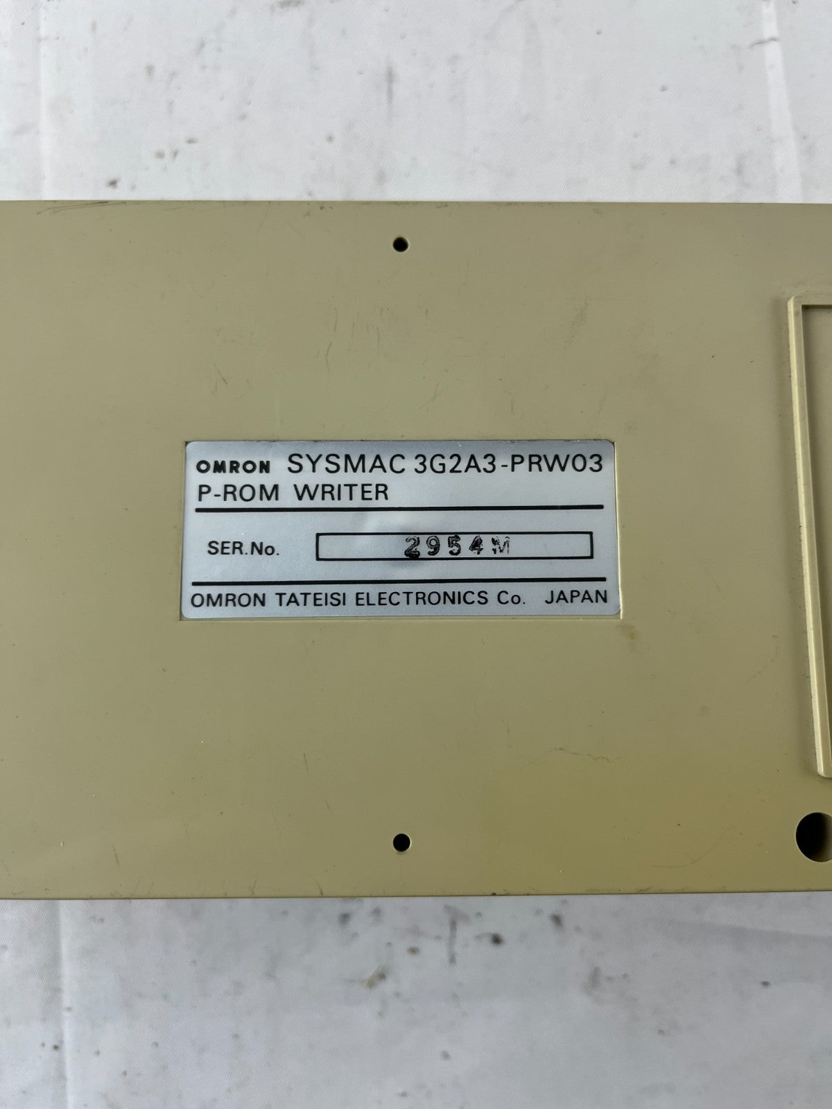 Omron SYSMAC PRO16 Programming Console + 3G2A3‑PRW03 P‑ROM Writer Used