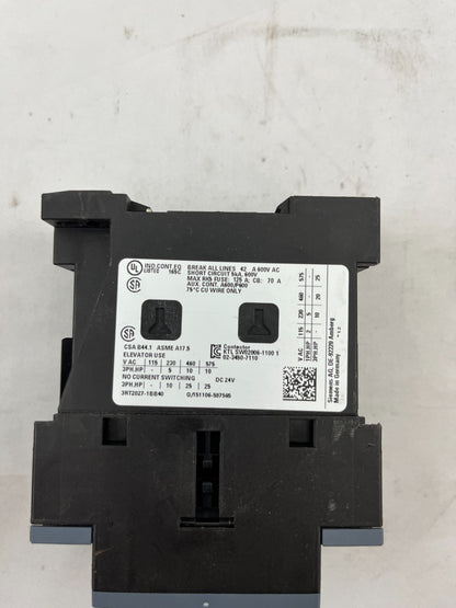 Siemens SIRIUS 3RT2027-1BB40 DC Power Contactor, 3-Pole, 32A, 24V DC Coil, 15kW