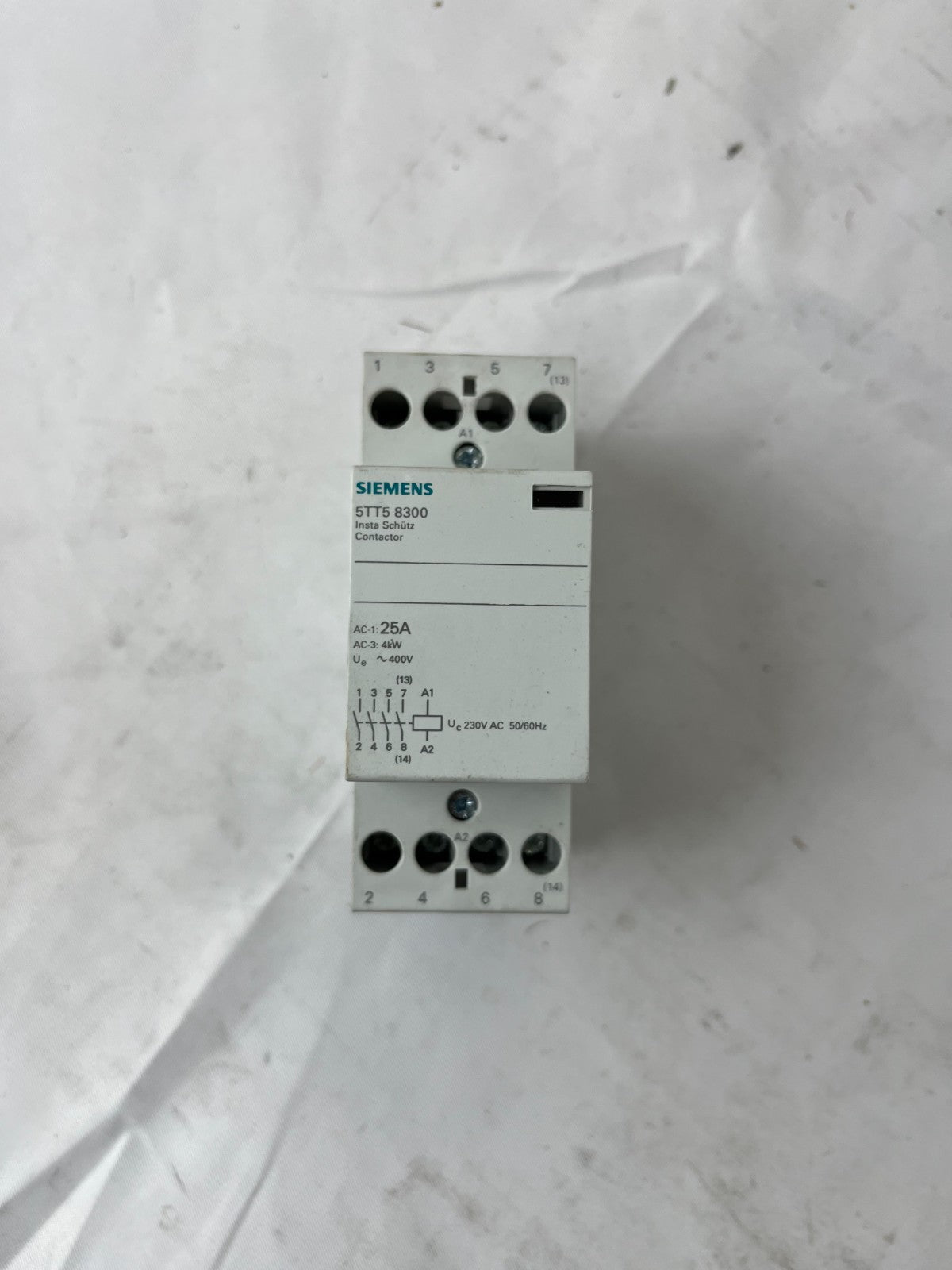 Siemens 5TT5 8300 Contactor 25A 4kW 230V Coil DIN Rail Used Spare Unit