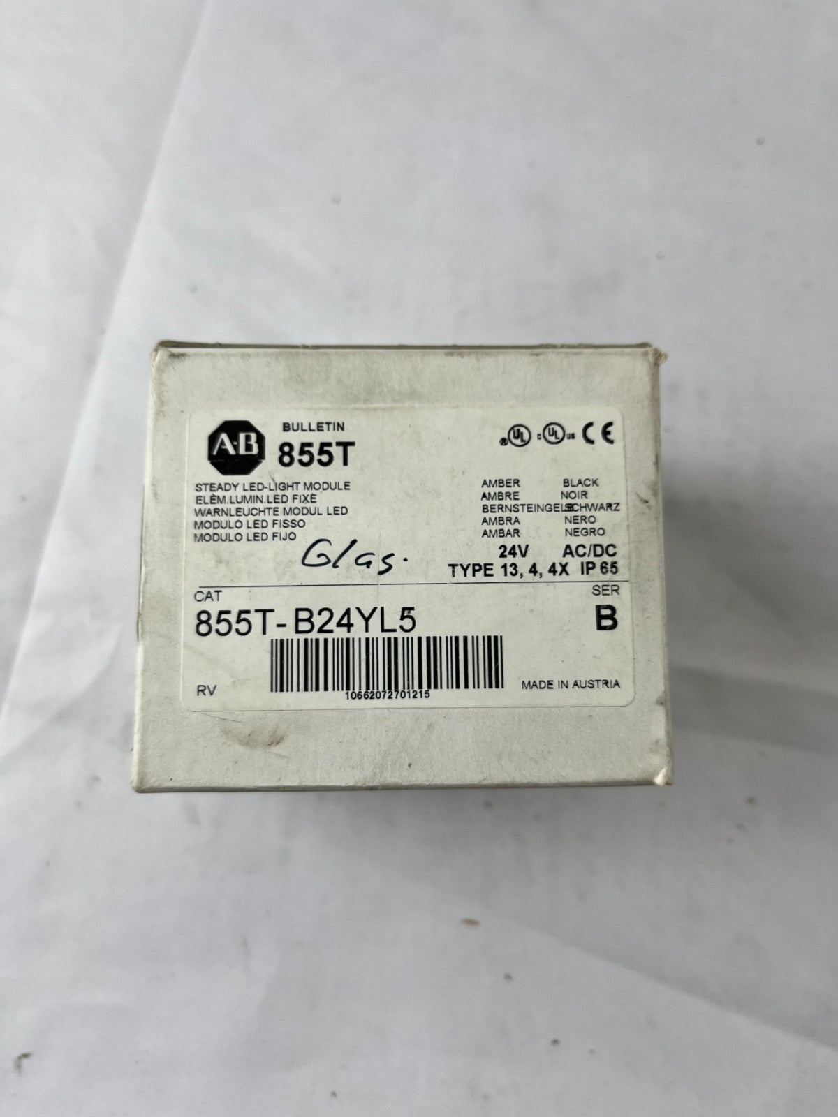 Allen Bradley 855T-B24YL5 Amber Steady LED Stack Light Module 24 V AC/DC 70 mm