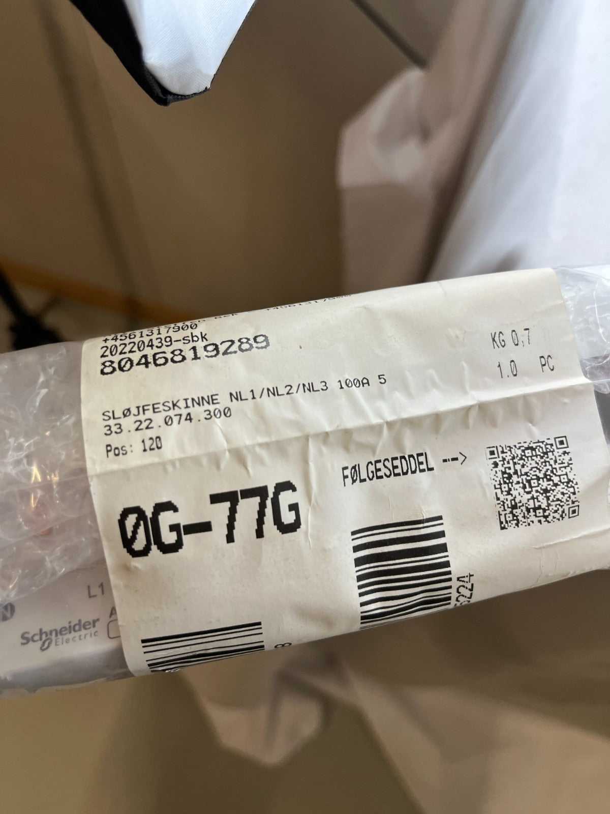 Schneider Acti9 A9XPH457 3L+N 100A 415V 57‑Module Comb Busbar Lot of 2x New