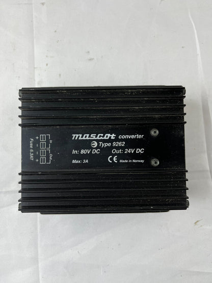 Mascot 9262 DC‑DC Converter 80 V DC to 24 V DC 3 A New Spare Part