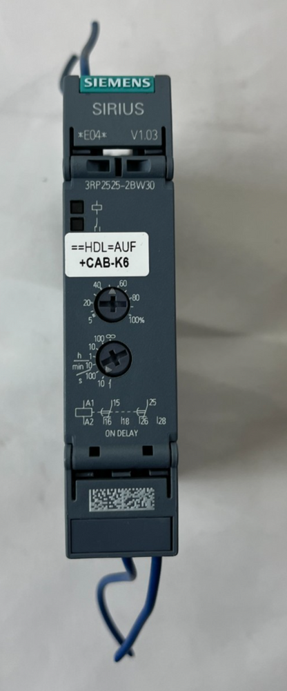 Siemens SIRIUS 3RP2525-2BW30 Time Relay On Delay 12-240V AC/DC Used Spare