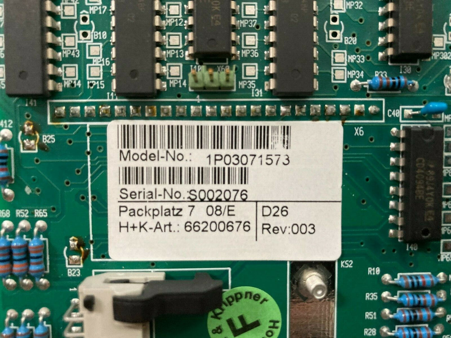 Siemens 3D‑TOP Multix TOP Display Panel Board 1P03071573 Used Spare Unit