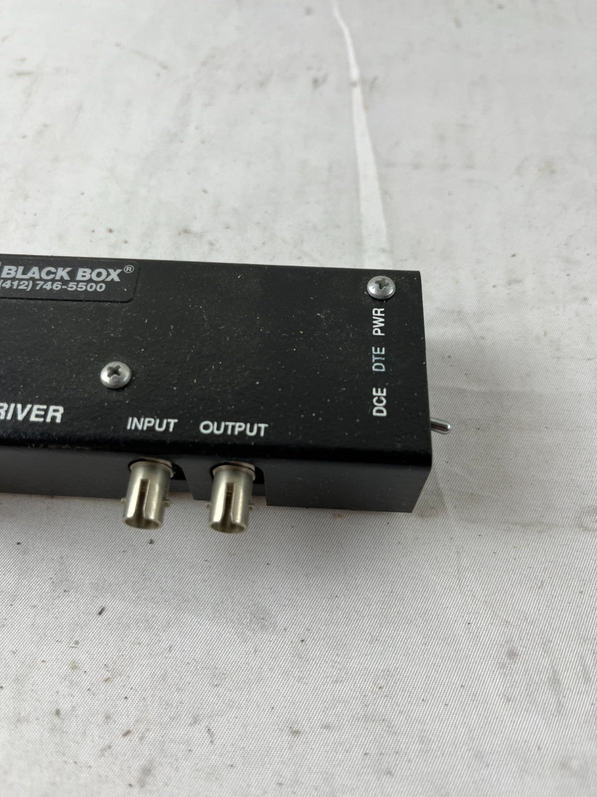 Black Box MD940A Fiber Driver RS‑232 to ST Multimode, DB25, Used Working