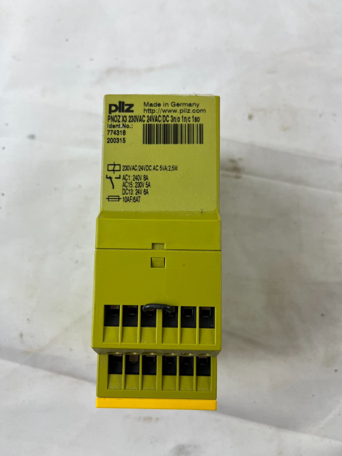 Pilz PNOZ X3 Safety Relay 24VAC/DC 230VAC Emergency Stop Module Used Spare Unit