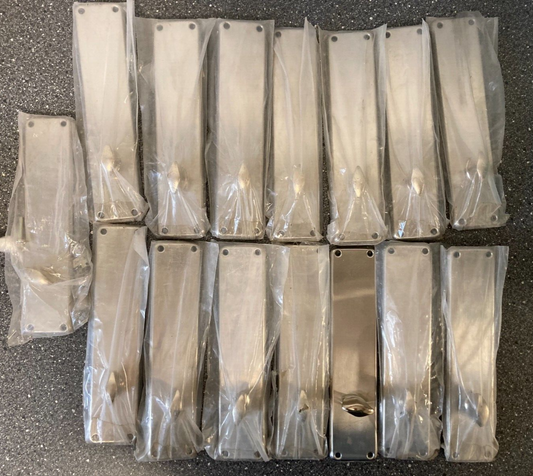 Bundle of 15x Assa Abloy Spacer Long Plates w. Lever Handles 230x50x5mm