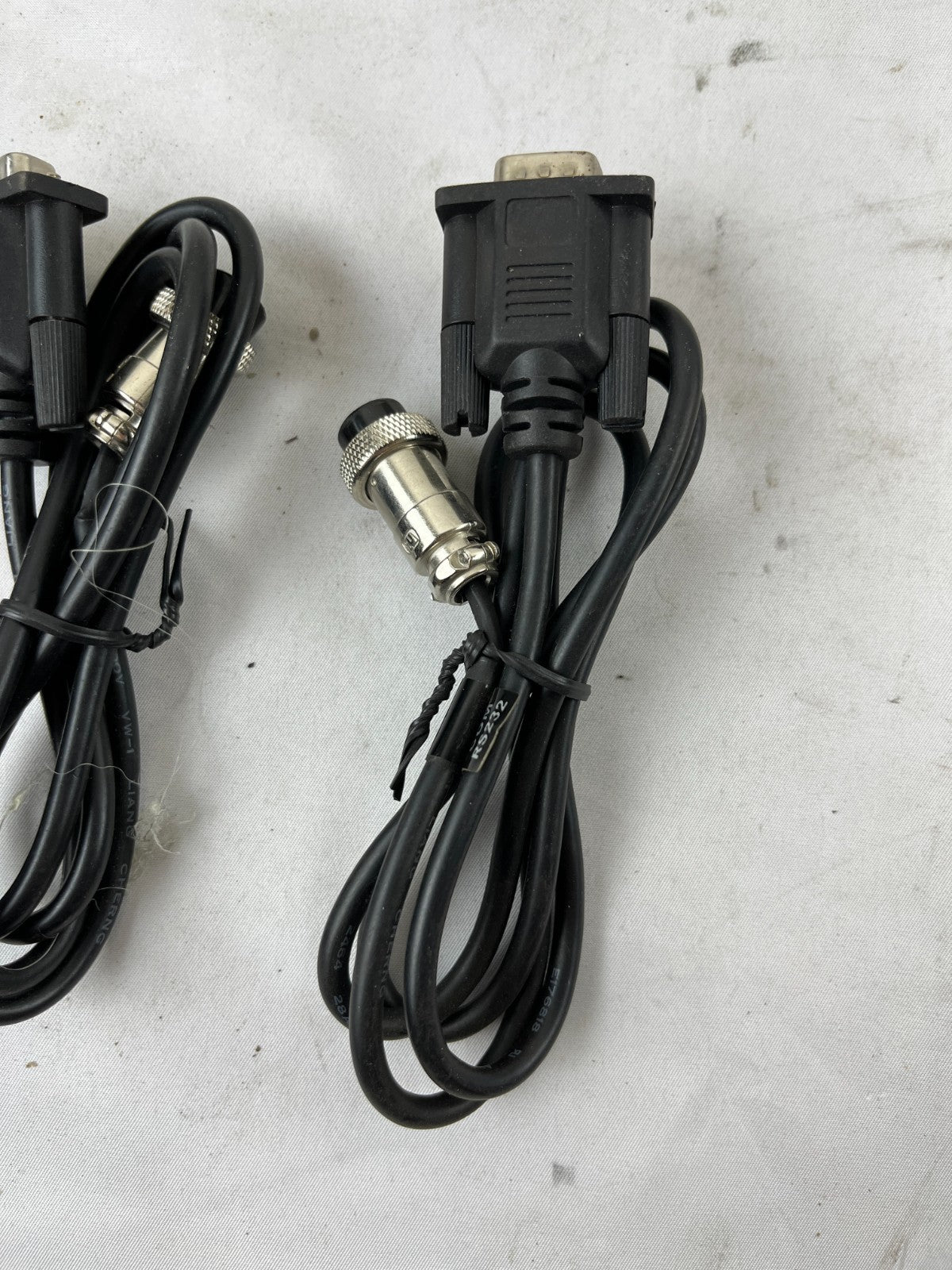 Serial RS232 9‑Pin D‑Sub To 8‑Pin Circular Cable Lot Of 3 New Spare Units