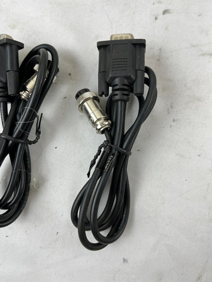 Serial RS232 9‑Pin D‑Sub To 8‑Pin Circular Cable Lot Of 3 New Spare Units
