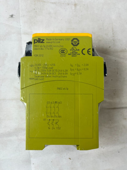 Pilz PNOZ e6.1p 774192 Safety Relay 24VDC 4NO 2SO New Sealed Spare Unit