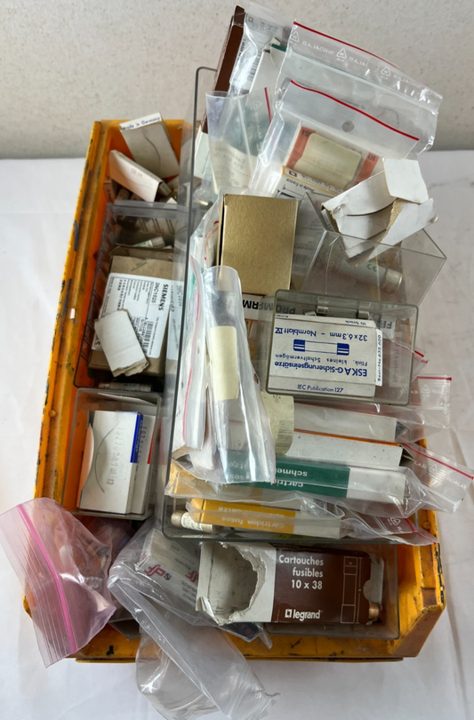 Mixed Brand 10x38 and 250V Cartridge Fuses Assorted Lot – Mostly New Spares