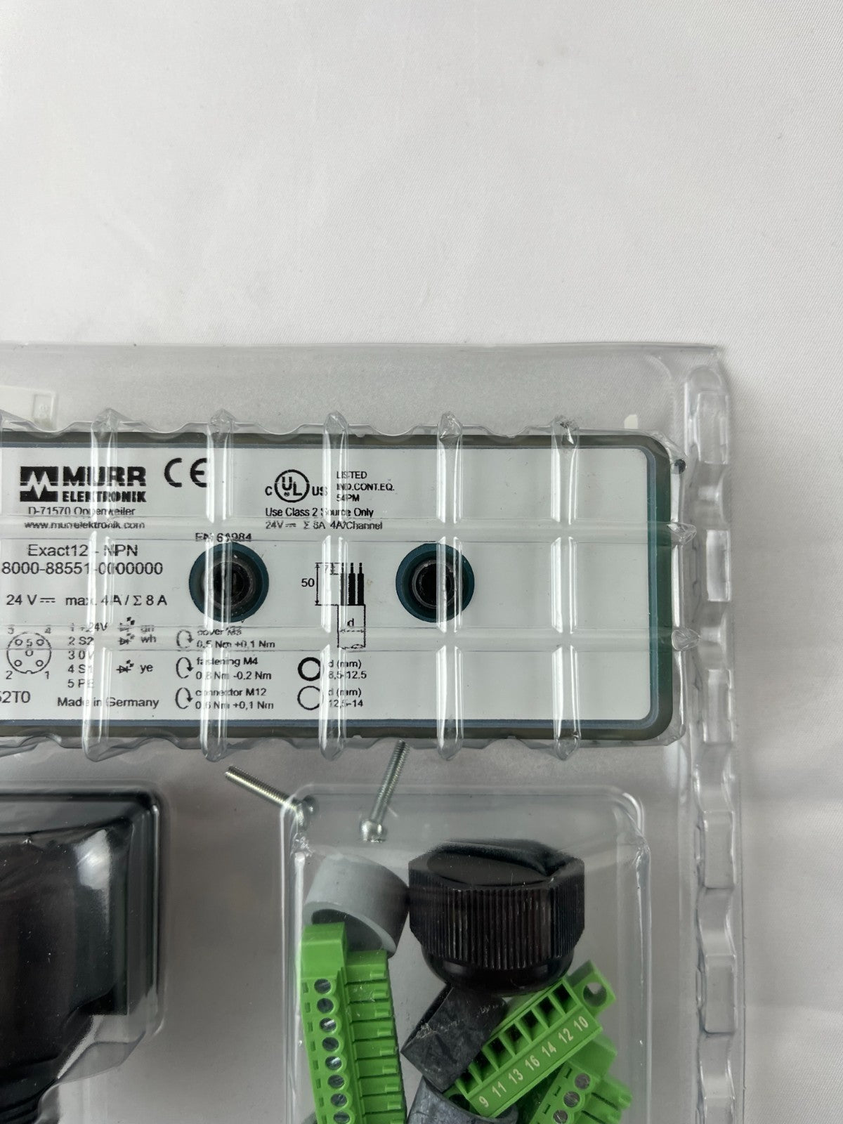 Murr Elektronik 8000-88551-0000000 Exact12 M12 Distribution Box 8×M12 5-Pin NPN