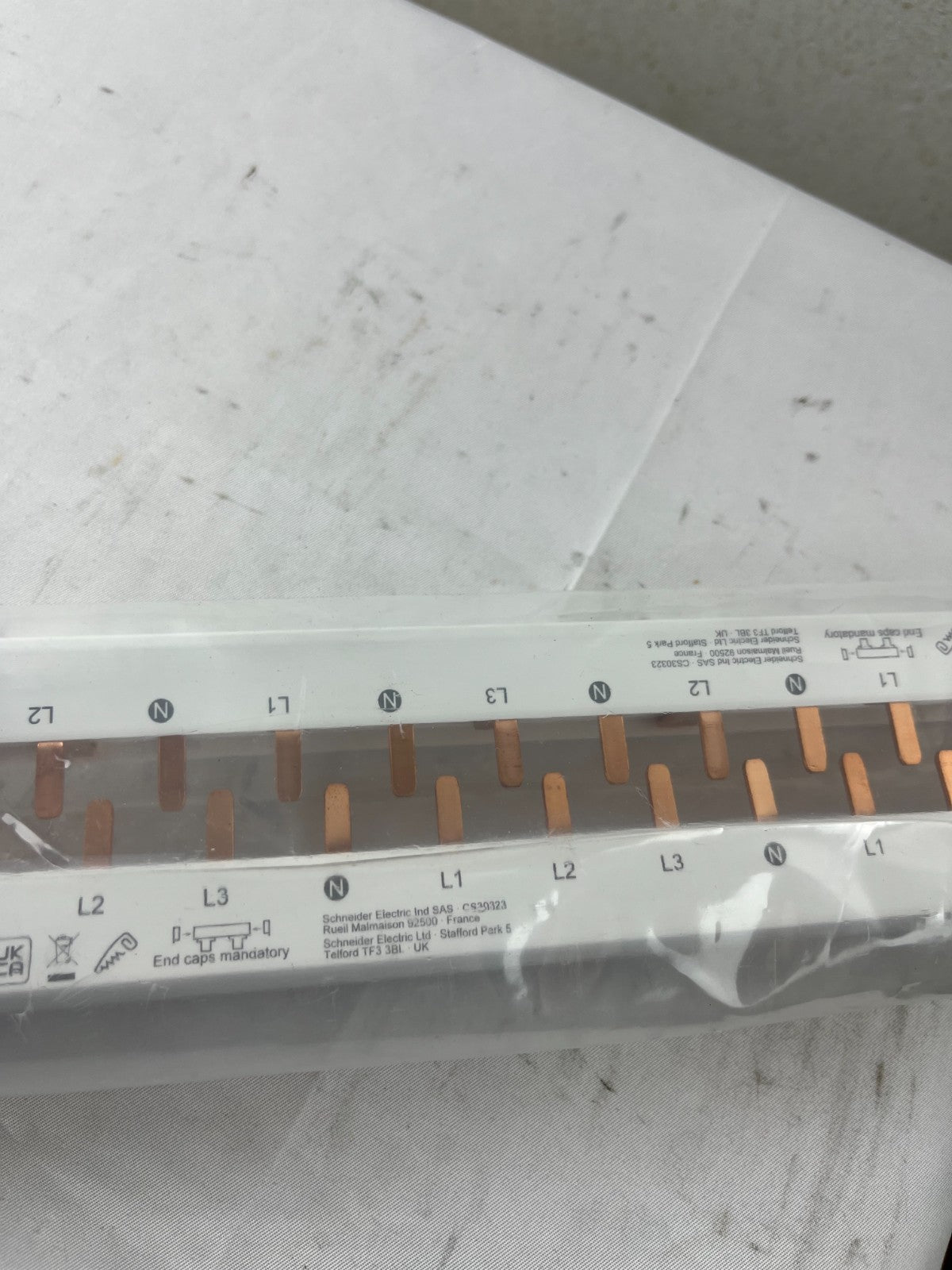 Schneider Acti9 A9XPH457 3L+N 100A 415V 57‑Module Comb Busbar Lot of 2x New