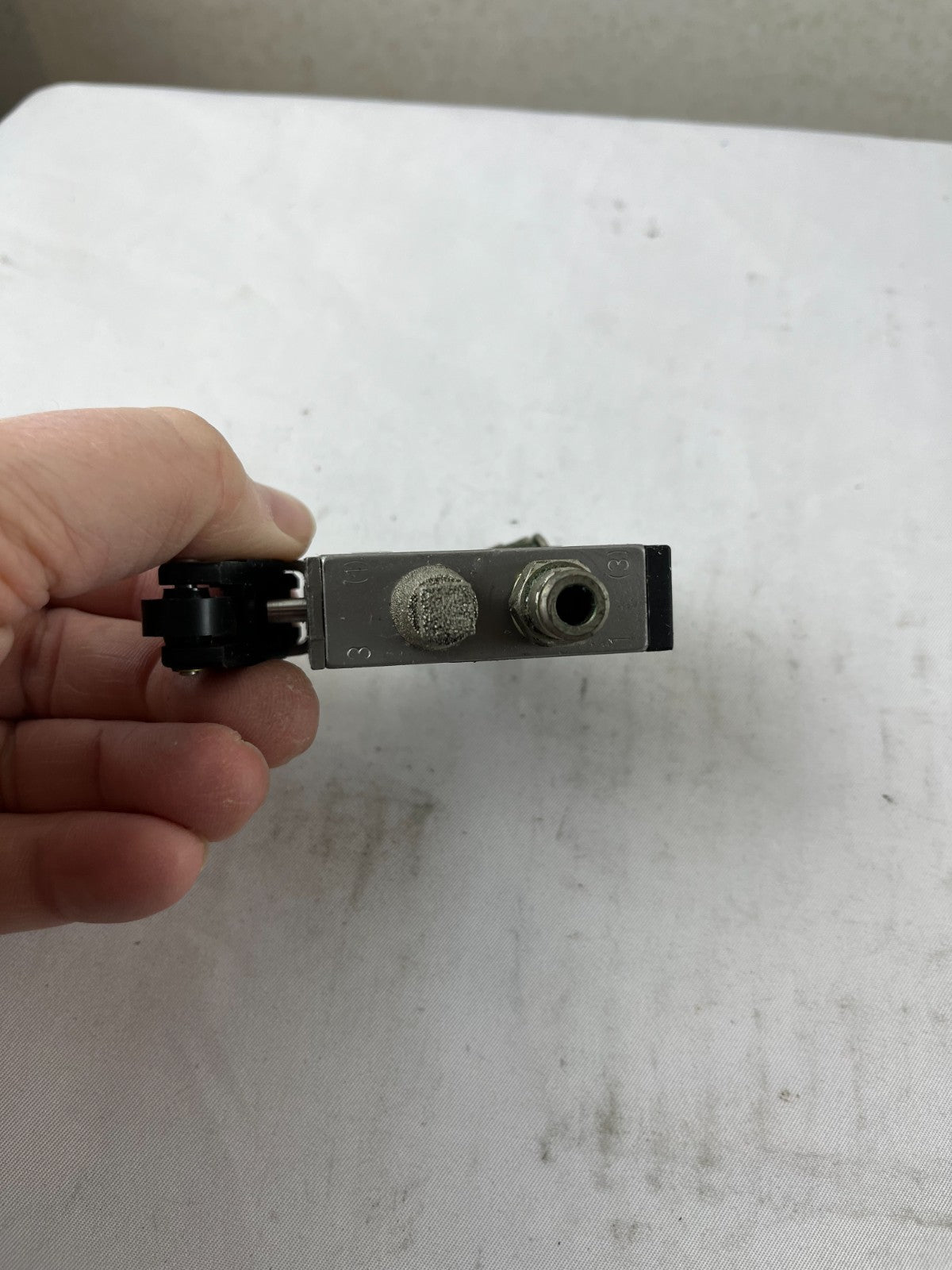 Rexroth 0820 402 002 Pneumatic Roller Lever Valve 10 Bar Used Spare Unit