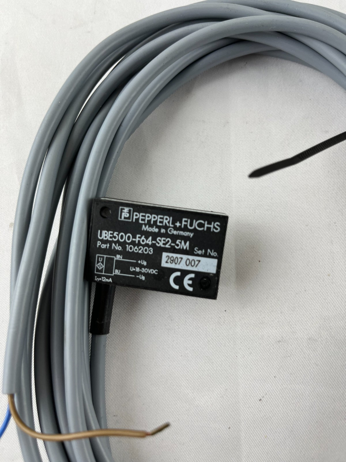 Pepperl+Fuchs UBE500-F64-SE2-5M NEW Ultrasonic Sensor 500mm 106203 Germany