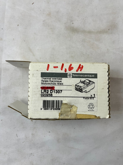Telemecanique LR2D1307 Thermal Overload Relay 1.6–2.5A Class 10A New In Box