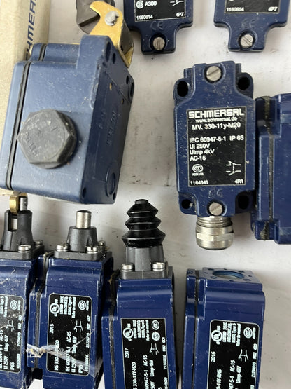 Schmersal MK/MV/MS/MR 330-11Y-M20 Limit Switch Assorted Lot 11x IP65 Used