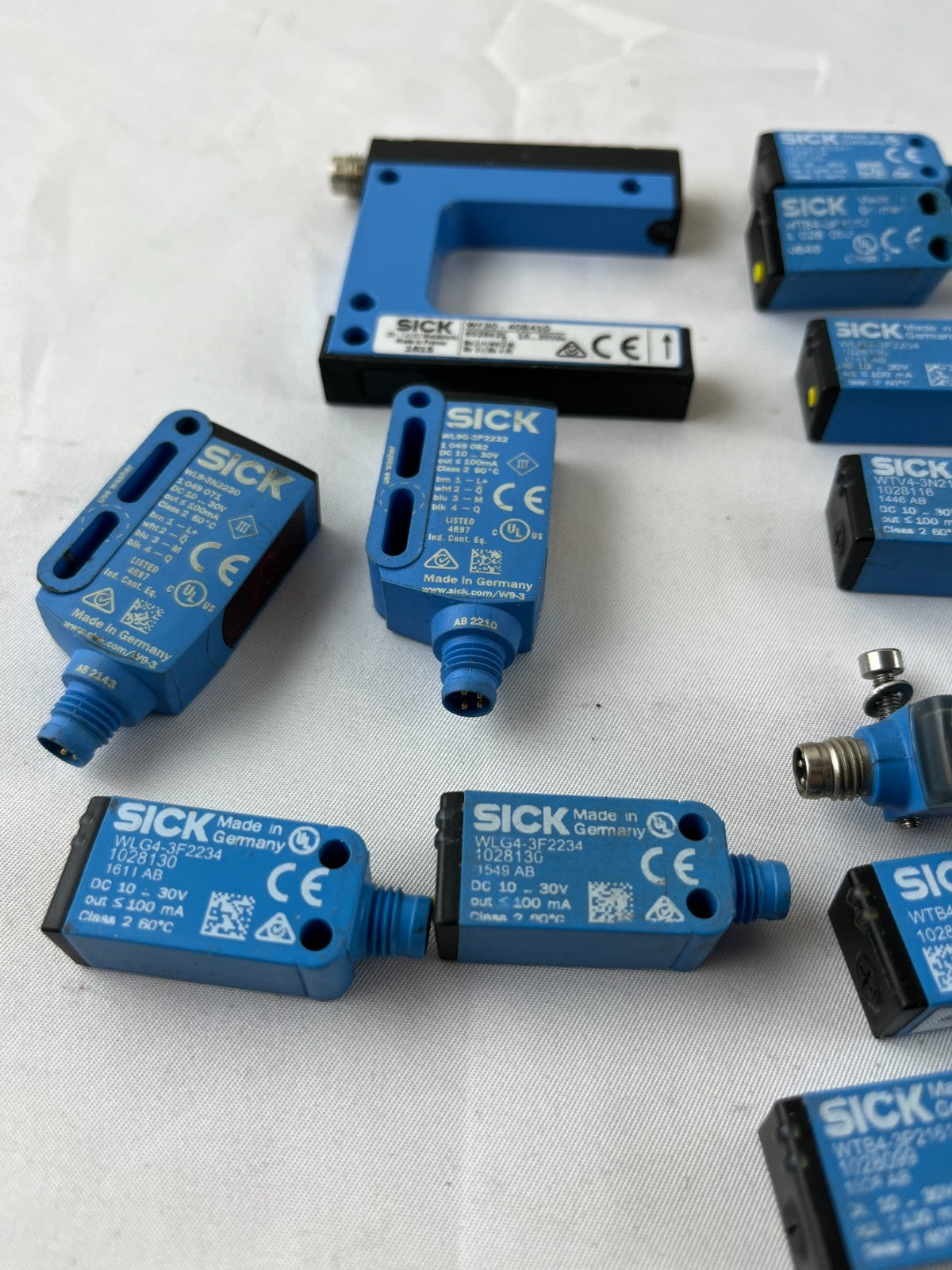 12x SICK Sensors USED Bundle WF30 WL9G WLG4 WTV4 WT4 Photoelectric Lot Germany