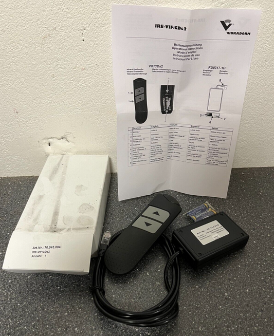 VIBRADORM Infrared Remote Control System IRE-VIF/CDs2 for Adjustable Beds - New