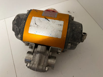 Norbro 40R Pneumatic Actuator 10-RDA40-1SD1E0-C w/ Valve - Used, Working