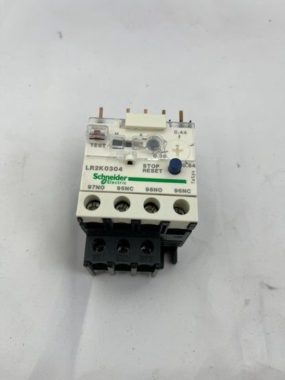 Schneider Electric LR2K0304 TeSys Thermal Overload Relay 0.36-0.54A, New in Box