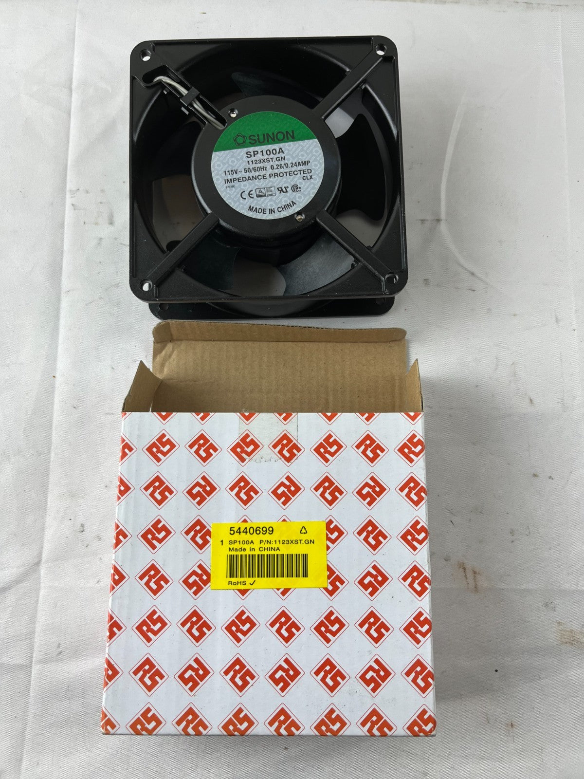 Sunon SP100A 1123XST.GN 115V AC Axial Fan 120x38mm 115CFM Sleeve Bearing New