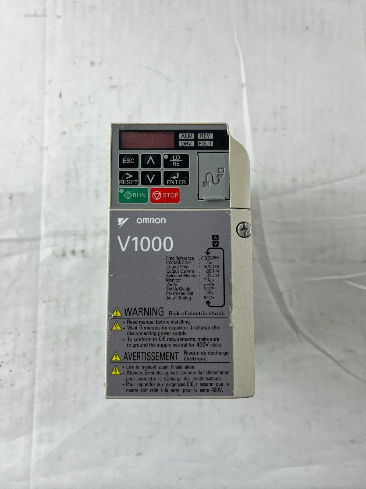Omron V1000 CIMR-VZAB0P4BAA Inverter Drive 0.55kW 200–240V 1-Phase Used