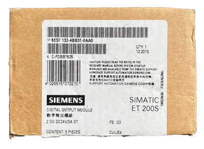 Siemens 6ES7132-4BB31-0AA0 ET 200S Digital Output Module 2 DO  (2/5 PCS ONLY!)