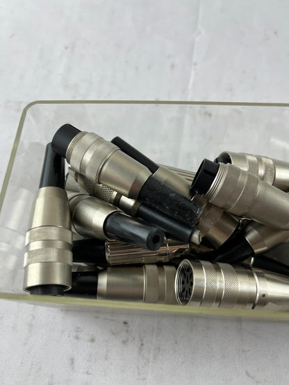 Industrial Circular Metal Connectors Male Female Bundle Used Spare Parts