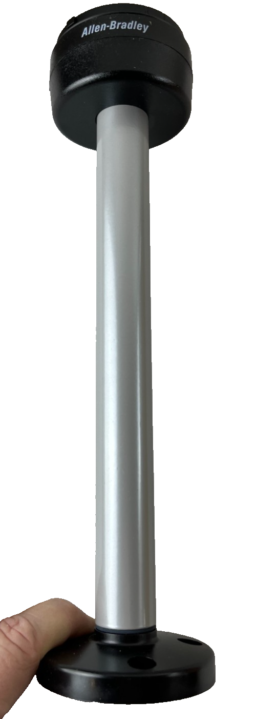 Allen‑Bradley 855T‑BPM25 70mm Stack Light Pole Mount Base 25cm Aluminum 250V